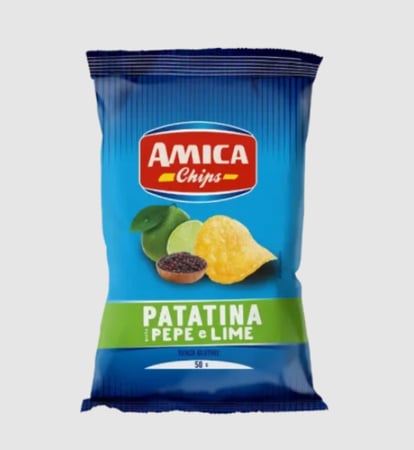 أميكا رقائق البطاطس بالفلفل والليمون 50 جرام