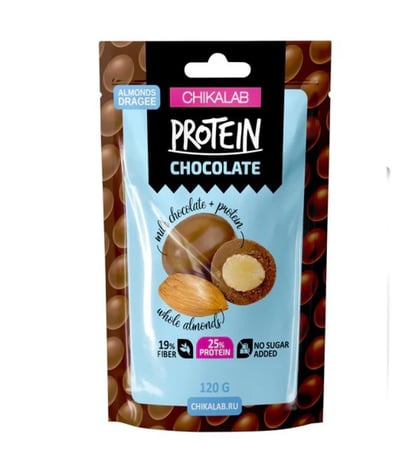 بروتين لوز مغطى بالشوكلا 120 جرام