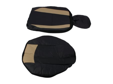 تلبيسة مراتب قماش اسود مع بيج