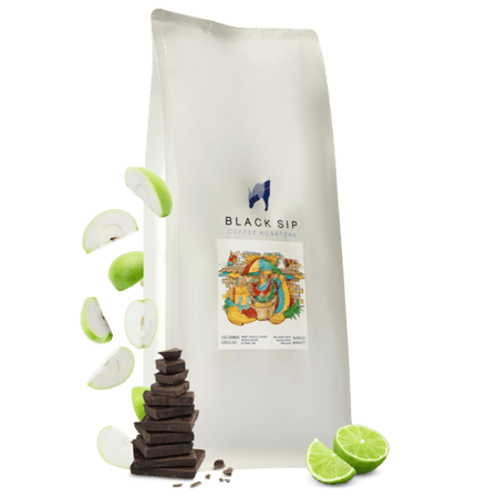 1 كيلو قهوة رشفة سوداء اكسيلسو كولومبيا مغسولة