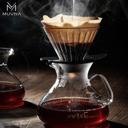 سيرفر قهوة زجاجي من MUVNA - سعة 450 مل