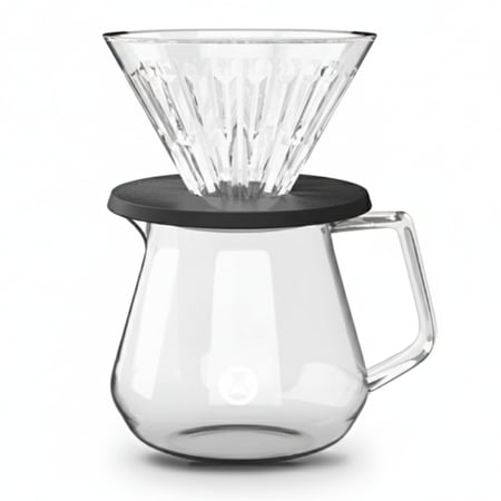 طقم تايمور تحضير القهوة كرستال دريبر زجاجي | Timemore Crystal Eye Brewer Set