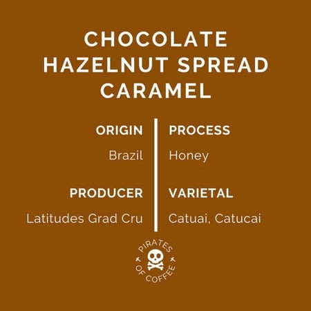 قهوة القراصنة Nutty - Brazil Honey البرازيل عسلية 250 جرام