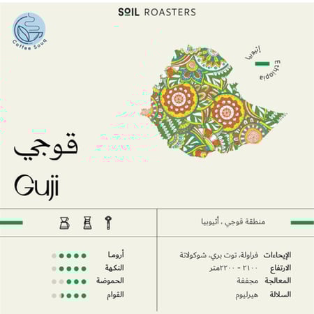 قهوة سويل قوجي GUJI إثيوبيا مجففة