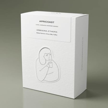 قهوة داك Apricoast اثيوبيا مغسولة لاهوائية فلتر 200 جرام