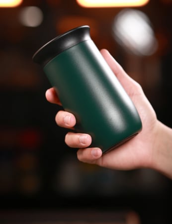 كوب بريم Oasis 10oz اخضر داكن – مطلي بالسيراميك من الداخل