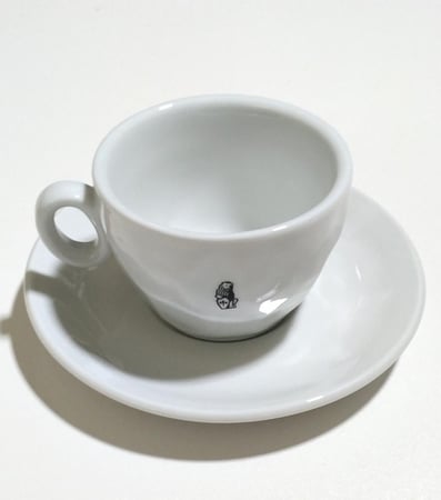 كوب لامارزوكو   إسبريسو LION CAPPUCCINO من La Marzocco ايطاليا ابيض