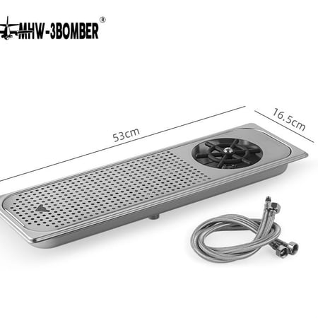 رينزر غسيل اكواب من MHW-3BOMBER لون فضي مقاس كبير