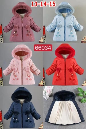 جاكيت شتوي أطفال بناتي الحقيبة الشتوية كسوة الشتاء