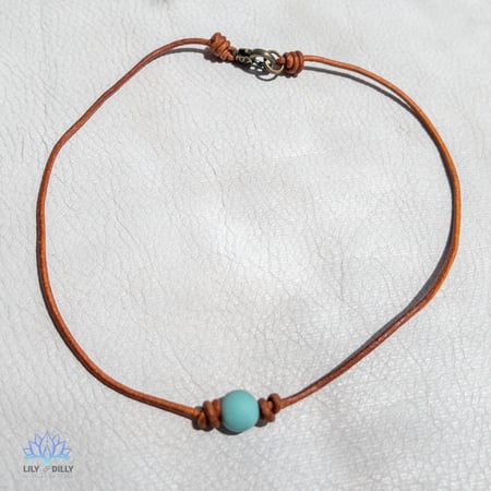 عقد خرزة - فيروزي