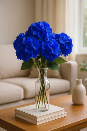 باقة ورد هيدرنجا ازرق