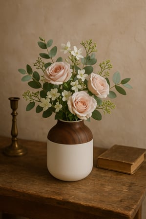 فازة ورد صناعي