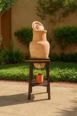 زير فخار مع عوامه