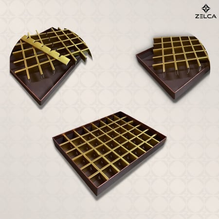 علب بوكسات مقسمة قابلة للازالة غطاء منفصل بنافذة