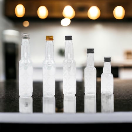 قوارير علب عصير بلاستيك نحيفة