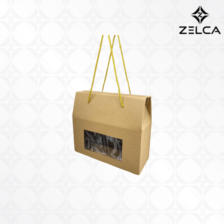 اكياس كرتون بحبل بنافذة