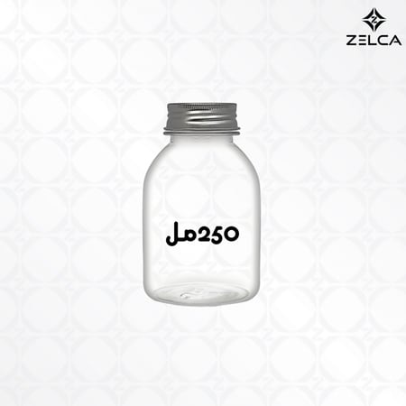 قوارير اكواب عصير  بلاستيكية مع غطاء الومنيوم