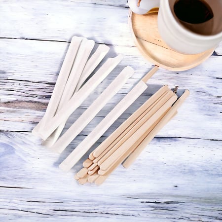 عود اعواد تحريك خشبيه مغلفة