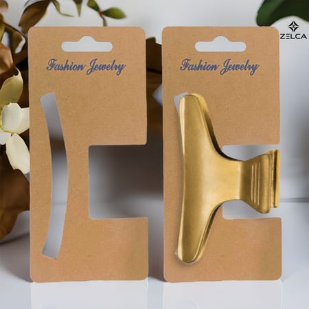 كرت عرض بكلات وشباصات ورق كرافت (50حبة)