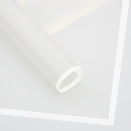 ورق تغليف الهدايا بلاستيك ابيض ثلجي شفاف