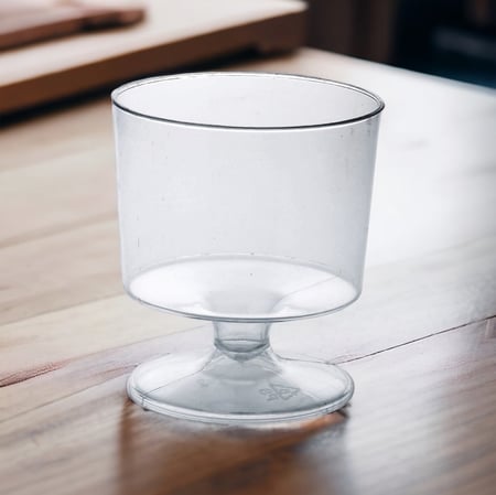 كوب حلى حلا شفاف دائري