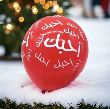 بالون كلمة احبك للحفلات والمناسبات