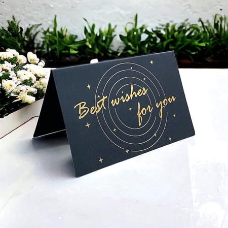 بطاقة كرت كرافت ورقي تنطوي