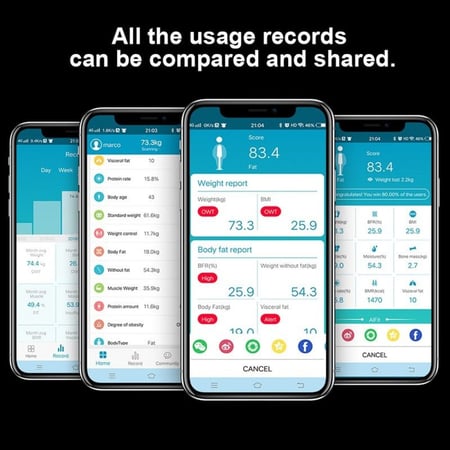 ميزان الكتروني رقمي | يعمل على تطبيق الجوال