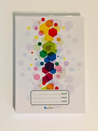 دفاتر عربي عادي 200 ورقة 6 حبات ,6 اشكال متنوعة