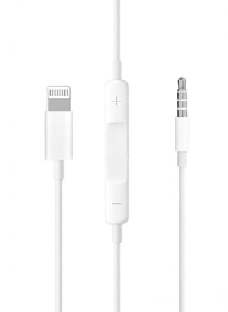 كابل ايفون الى AUX طول 1 متر