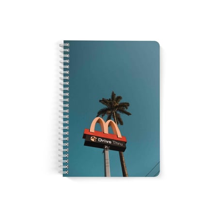 دفتر  سلك A5 ورق مسطر 60  ورقة