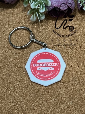 ميداليه ثمانية اضلاع ( بلاستك تصميم حسب الطلب - وجهين )