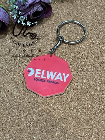 ميداليه ثمانية اضلاع ( بلاستك تصميم حسب الطلب - وجهين )