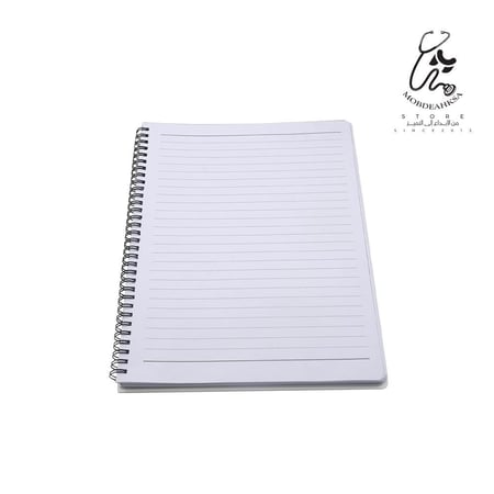 دفتر سلك وسط مقاس A5 تصميم حسب الطلب من اختيارك