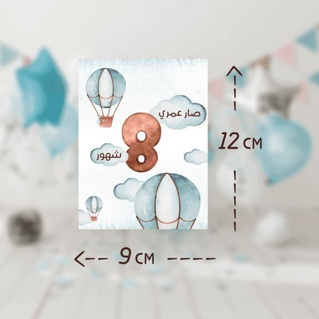 ملصقات أول 12 شهر - ثيم الطائرات