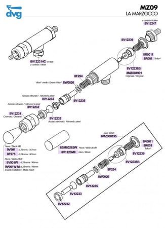 b.1.00.4k طقم اصلاح صمام تبخير لامرزوكو جي اس 3