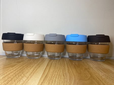 كوب زجاجي حافظ للحرارة 250ml