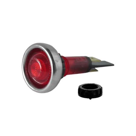 لمبة حمراء مع صامولة تثبيت