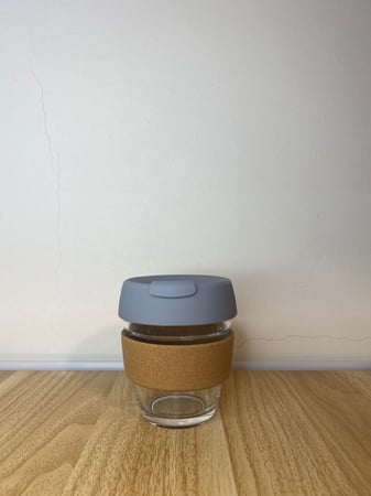 كوب زجاجي حافظ للحرارة 250ml