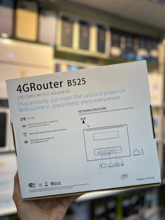 تقسيط راوتر هواوي منزلي 4G+ كات6  HUAWEI B525s يدعم الى 64جهاز مفكوك تشفير ويدعم جميع الشركات وجميع الترددات المحجوبة