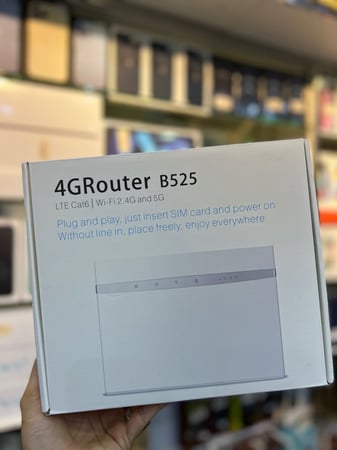 تقسيط راوتر هواوي منزلي 4G+ كات6  HUAWEI B525s يدعم الى 64جهاز مفكوك تشفير ويدعم جميع الشركات وجميع الترددات المحجوبة