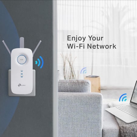 مقوي وناقل واي فاي RE450 جداري tp-link AC1750 Mesh Wi-Fi Extender