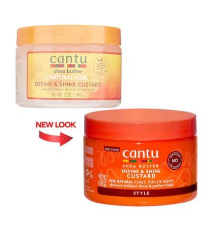 زبدة الشيا لتنعيم الشعر الطبيعي ولون الكاسترد 12 أونصة من كانتو-340 جرام