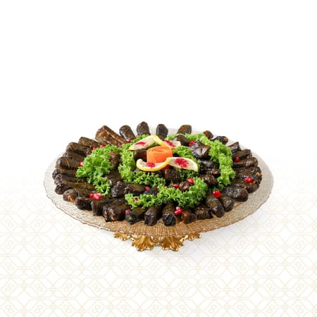 صينية زجاج ورق عنب - 57 قطعة - متجر ضيافات رتيل