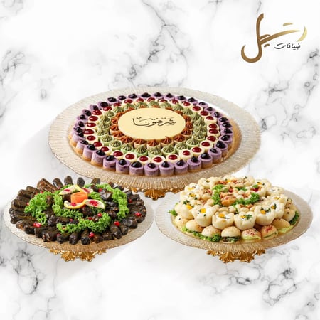 بكج  تايني تشيز كيك ومعجنات منوعة ورق عنب   - متجر ضيافات رتيل