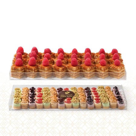 بكج تايني تشيز كيك  وكيكة العسل ميني - متجر ضيافات رتيل