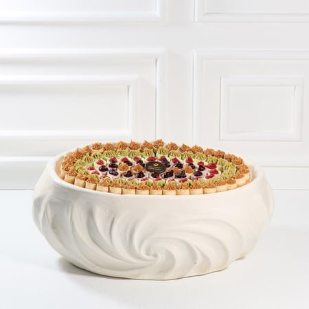 صينية اللؤلؤ بيضاوي تشيز تايني - متجر ضيافات رتيل