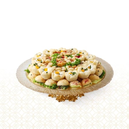 صينية زجاج معجنات - 62 قطعة - متجر ضيافات رتيل