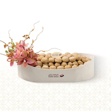 صينية بيضاوى معمول 1 كيلو  - متجر ضيافات رتيل