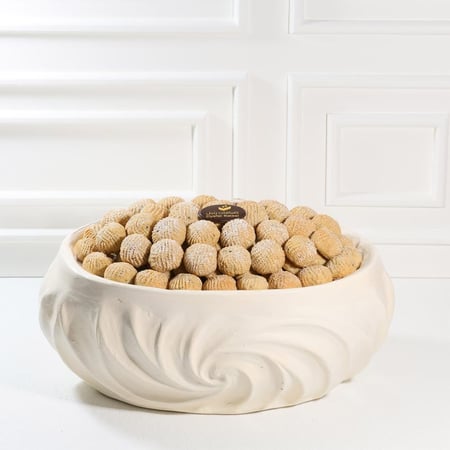 صينية اللؤلؤ بيضاوي معمول - متجر ضيافات رتيل